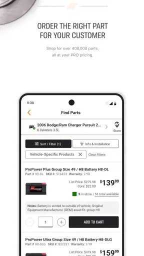 AutoZonePro Mobile screenshot