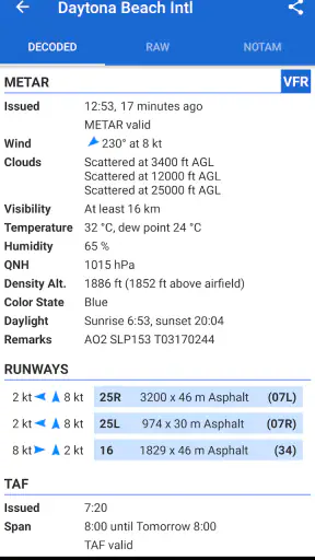 Avia Weather - METAR & TAF screenshot
