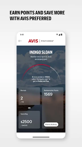 Avis Car Rental screenshot
