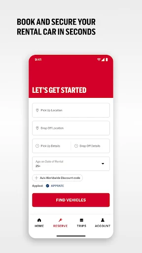 Avis Car Rental screenshot