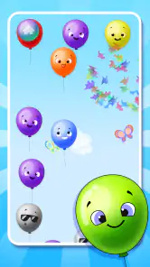 Baby Balloons pop screenshot