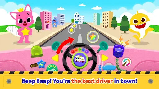 Baby Shark Car Town: Kid Games screenshot