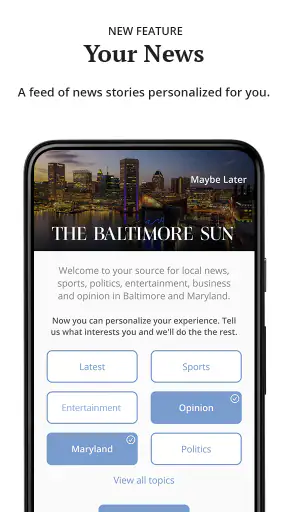 Baltimore Sun screenshot