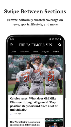 Baltimore Sun screenshot