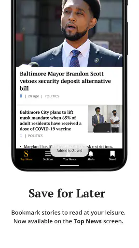 Baltimore Sun screenshot