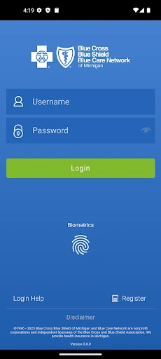 BCBSM screenshot