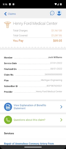 BCBSM screenshot