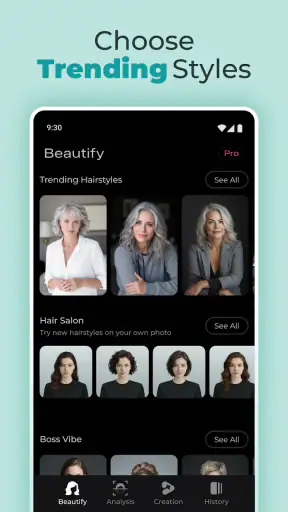 Beautify: AI Hairstyle Try On screenshot