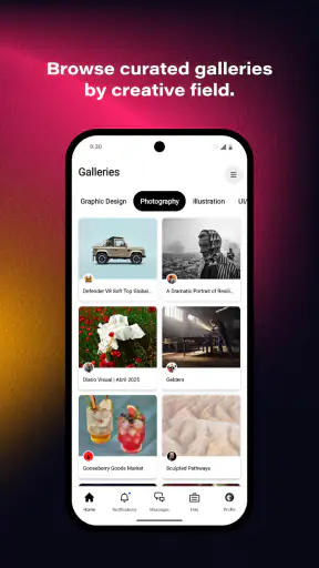Behance - Creative Portfolios screenshot