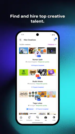 Behance - Creative Portfolios screenshot