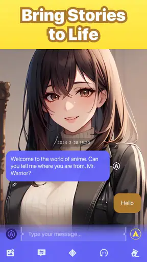 Bella: Anime Characters Chat screenshot
