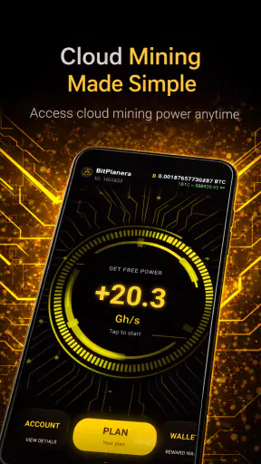 BitPlanera: BTC Cloud Mining screenshot
