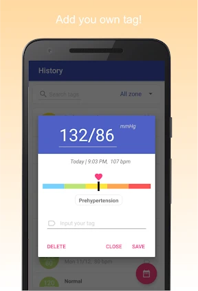 Blood Pressure Diary screenshot