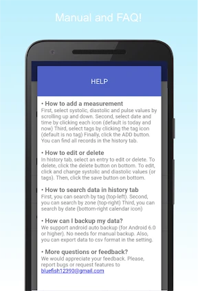 Blood Pressure Diary screenshot