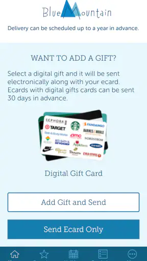 Blue Mountain Ecards screenshot