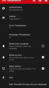 Bolt for Tesla - Tasker Plugin screenshot