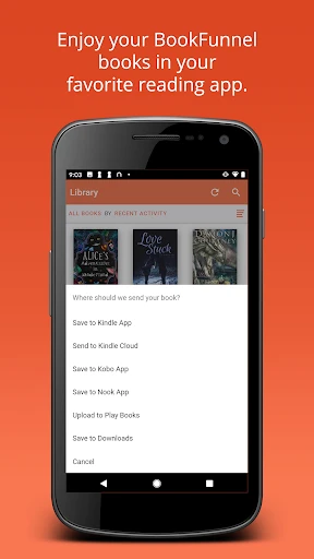 BookFunnel screenshot