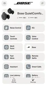 Bose QC Earbuds screenshot