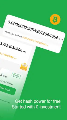 BtcCoin-Cloud Miner Mining screenshot