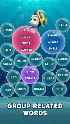Bubble Associations: Word Game screenshot