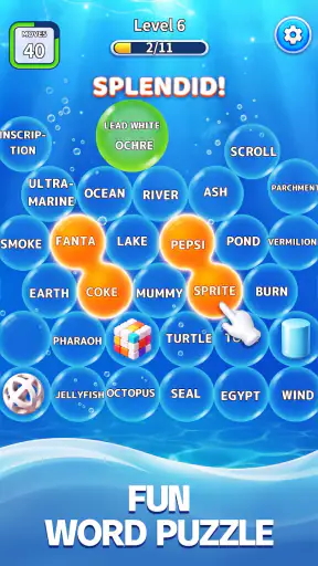 Bubble Vocab: Bubble Word Jam screenshot