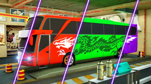 Bus Driving Simulator Bus game screenshot