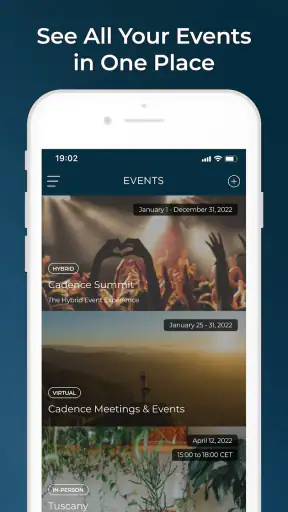Cadence - Event Experiences screenshot