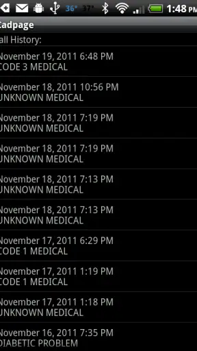 Cadpage screenshot