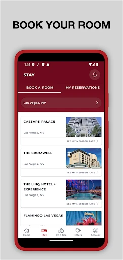Caesars Rewards Resort Offers screenshot