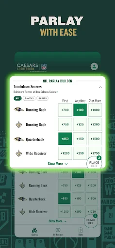 Caesars Sportsbook screenshot