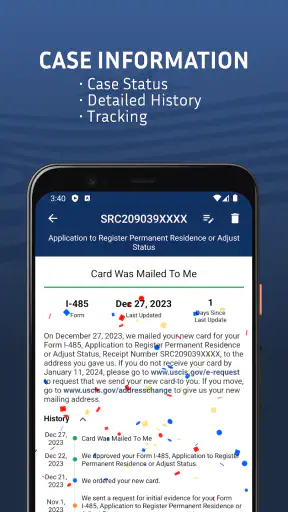 Case Tracker US Immigration screenshot