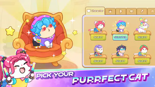 Cat Dash: Cute Cat Music Game screenshot