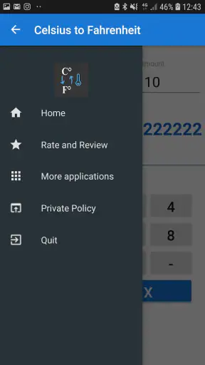 Celsius to Fahrenheit Convert screenshot