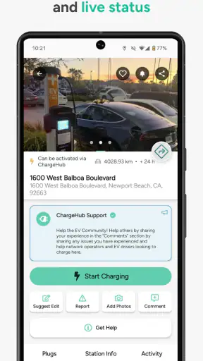Chargehub EV & Tesla Charging screenshot