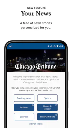 Chicago Tribune screenshot