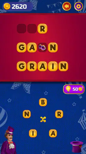 Circus Words: Magic Puzzle screenshot