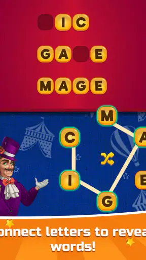 Circus Words: Magic Puzzle screenshot