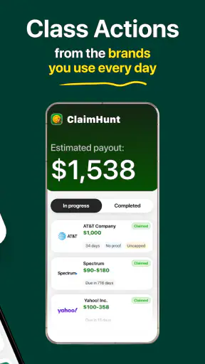 ClaimHunt: Class Action Claims screenshot