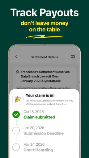 ClaimHunt: Class Action Claims screenshot