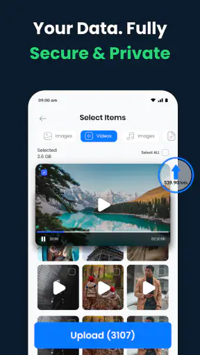 Cloud Storage: Data Backup screenshot