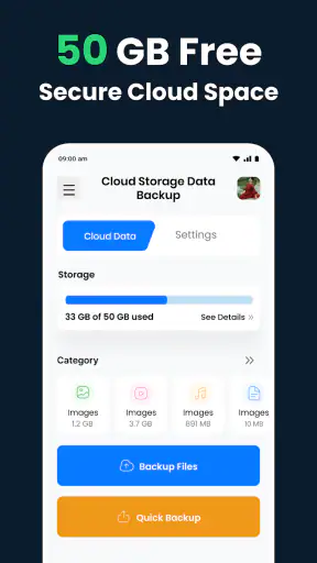 Cloud Storage: Data Backup screenshot