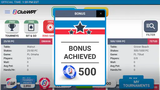 ClubWPT: Free Poker, Casino screenshot