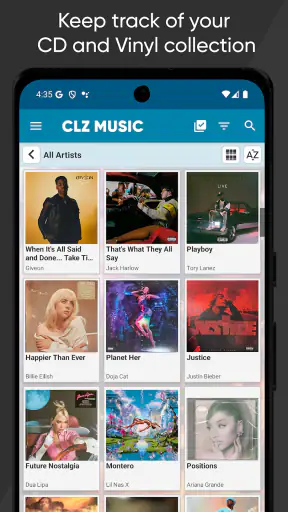 CLZ Music, CD/vinyl collection screenshot