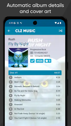CLZ Music, CD/vinyl collection screenshot