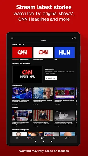 CNN: Live & Breaking News screenshot