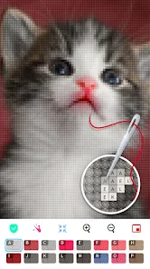 Color by Letter: Sewing game screenshot