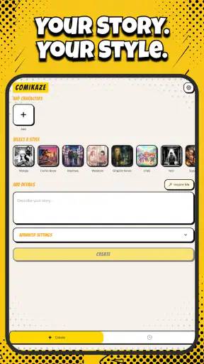 Comikaze - Create Comics Manga screenshot