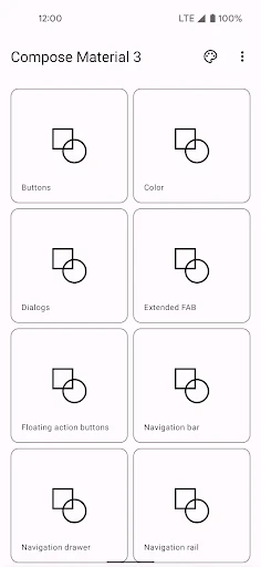 Compose Material Catalog screenshot