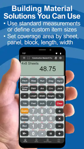 Construction Master Pro Calc screenshot