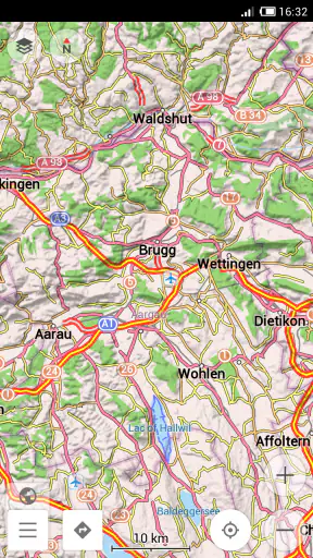 Contour lines plugin — OsmAnd screenshot